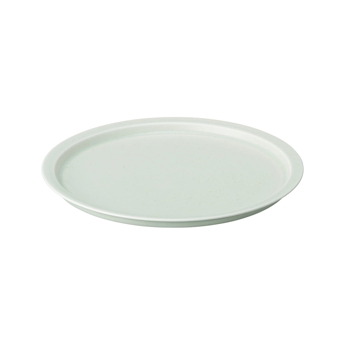KINTO Porcelain Plate 230 mm Earth Grey, Earth Grey Porcelain Plate 230 mm for toast or pasta, Microwave and Dishwasher Safe, Made in Japan, 23 x 23 x 2.5 cm and 560 g, Earth Grey