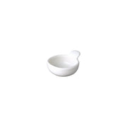 KINTO NEST Porcelain Handled Bowl 80 mm, NEST Porcelain Handled Bowl 80 mm in White or Blue-Green Holding 45 mL, Microwave and dishwasher safe, Made in Japan, 8 x 6.5 x 3.5 cm and 80 g, White or Blue-Green