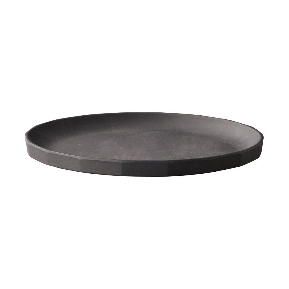 KINTO ALFRESCO Melamine Resin Plate 250 mm, ALFRESCO Melamine Resin Plate 250 mm in Beige or Black, Dishwasher safe, Made in China, 25 x 25 x 2 cm and 345 g, Beige or Black