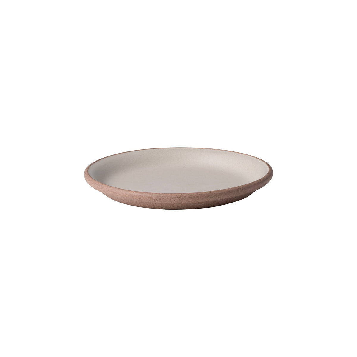 KINTO MUI Porcelain Plate 160 mm, MUI Porcelain Plate 160 mm in Sand Beige or Brown, Microwave and dishwasher safe, Made in Japan, 16 x 16 x 2 cm and 250 g, Sand Beige or Brown