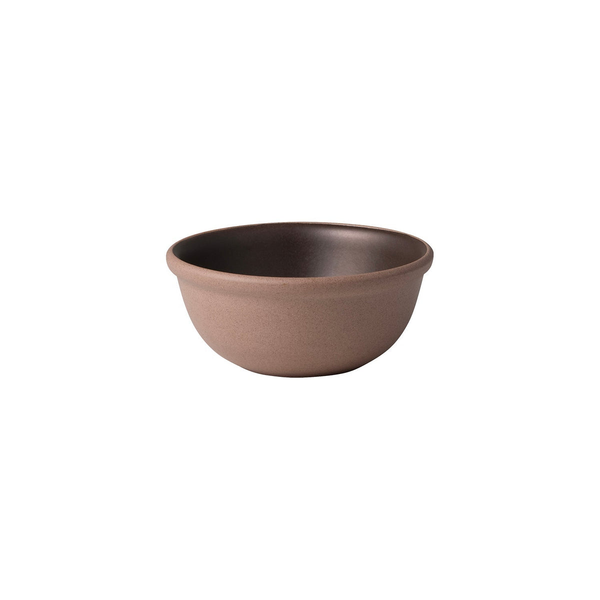 KINTO MUI Porcelain Bowl 135 mm, MUI Porcelain Bowl 135 mm in Sand Beige or Brown Holding 420 mL, Microwave and dishwasher safe, Made in Japan, 13.5 x 13.5 x 6 cm and 310 g, Sand Beige or Brown