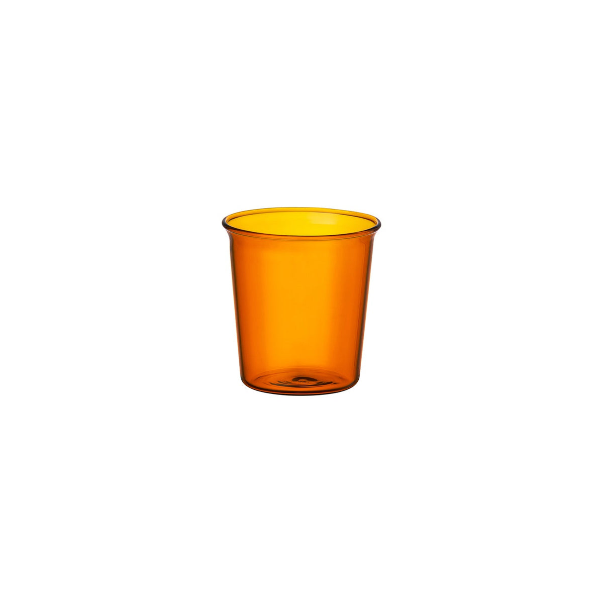 KINTO CAST AMBER Glass 250 mL, Amber Heat-Resistant Glass 250 mL for water or juice, Rated for Hot Water, Microwave and Dishwasher Safe, Made in China, 8 x 8 x 8 cm and 80 g, Amber