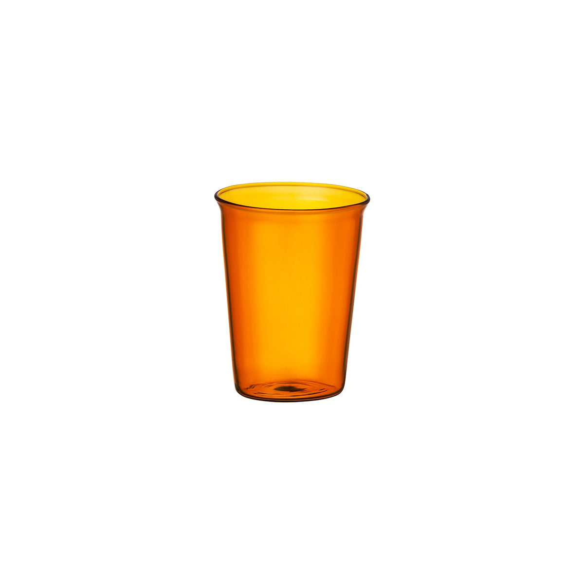 KINTO CAST AMBER Glass 350 mL, Amber Heat-Resistant Glass 350 mL for water or cold drinks, Rated for Hot Water, Microwave and Dishwasher Safe, Made in China, 8 x 8 x 10.5 cm and 110 g, Amber
