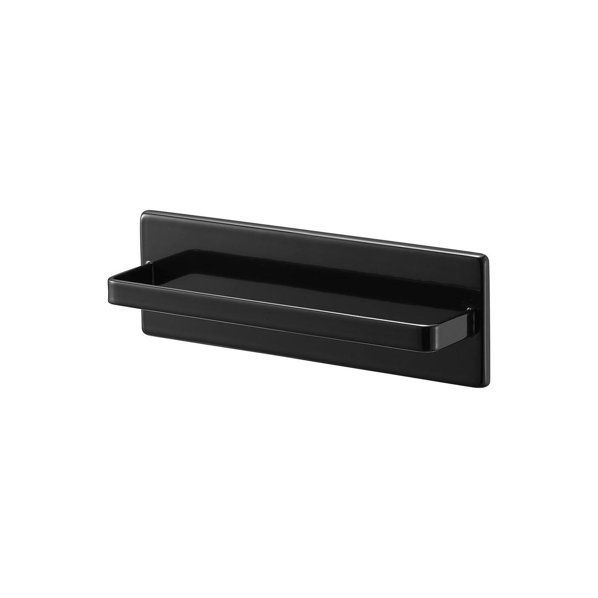 Yamazaki Tower Film-Hook Kitchen Towel Hanger, Bar That Sticks to a Kitchen Panel, Tile or Glass Refrigerator Door by Film Hook, Holds 2 kg, 18 x 4.5 x 6 cm and 205 g, White or Black