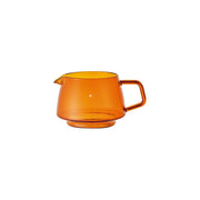 KINTO SEPIA Heat-Resistant Glass Jug, SEPIA Heat-Resistant Glass Jug In Amber Holding 430 mL, Microwave and dishwasher safe, Made in China, 14 x 10.5 x 8 cm and 150 g, Amber