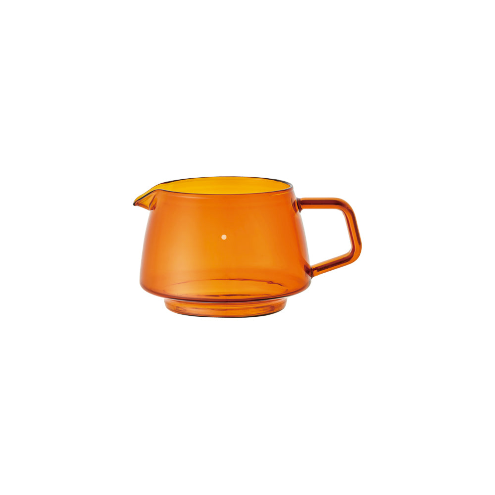 KINTO SEPIA Heat-Resistant Glass Jug, SEPIA Heat-Resistant Glass Jug In Amber Holding 430 mL, Microwave and dishwasher safe, Made in China, 14 x 10.5 x 8 cm and 150 g, Amber