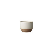 KINTO CLK-151 Porcelain Cup 75 mm, CLK-151 Porcelain Cup 75 mm in White, Beige or Black Holding 180 mL, Microwave and dishwasher safe, Made in Japan, 7.5 x 7.5 x 6 cm and 130 g, White or Beige or Black