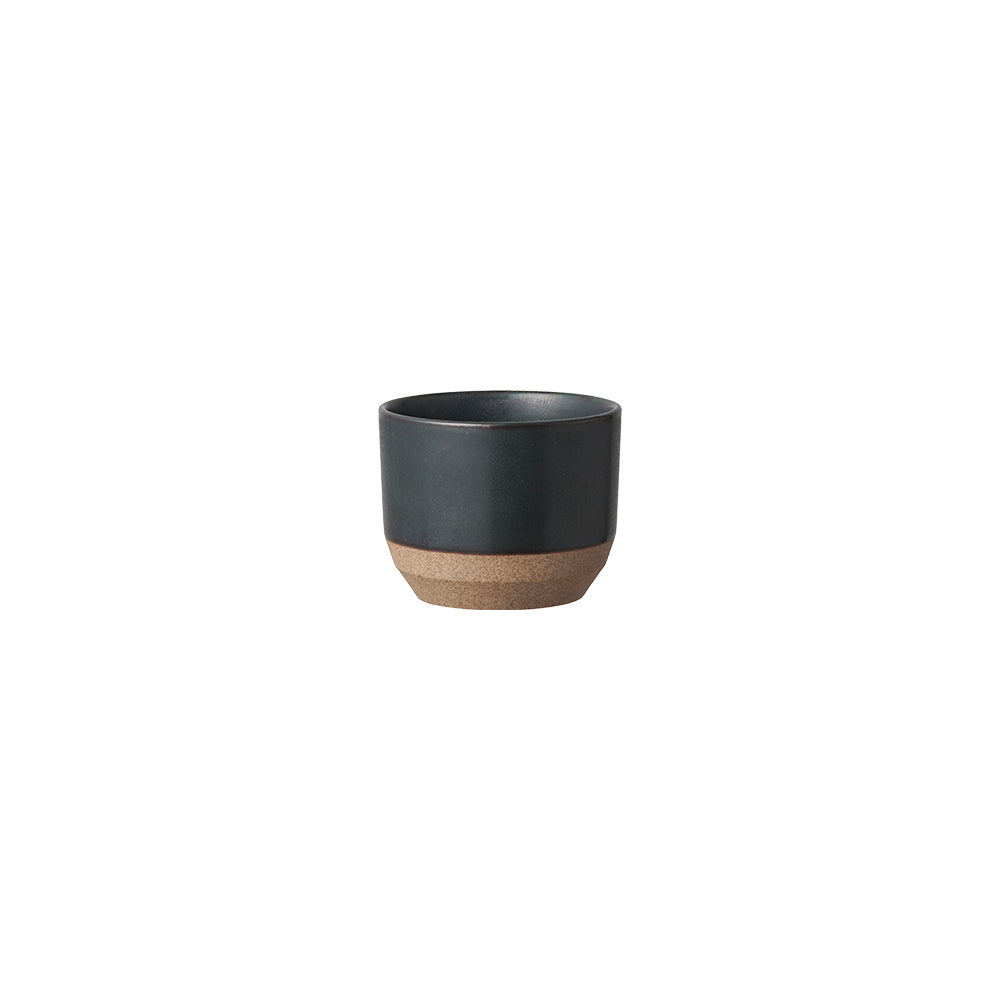 KINTO CLK-151 Porcelain Cup 75 mm, CLK-151 Porcelain Cup 75 mm in White, Beige or Black Holding 180 mL, Microwave and dishwasher safe, Made in Japan, 7.5 x 7.5 x 6 cm and 130 g, White or Beige or Black