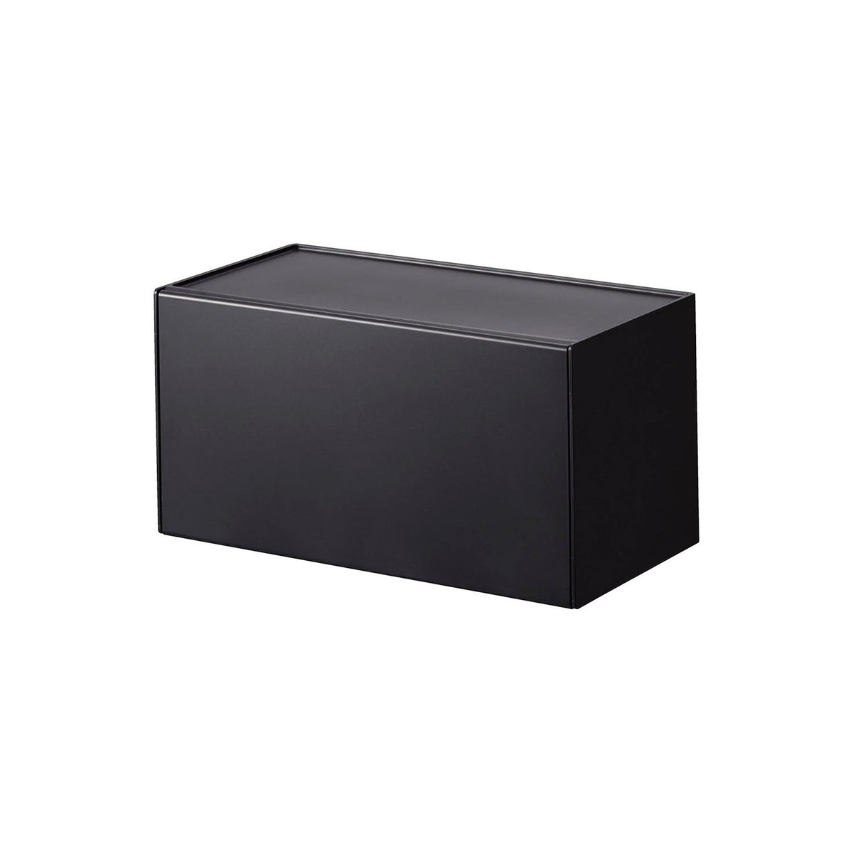 Yamazaki Tower Magnetic Paper Towel Dispenser with Tray, Magnetic Box With a Top Tray That Sticks to a Kitchen Panel or Refrigerator and Gives Paper Towels One-Handed, Front Lid Opens, 1 kg Tray, 26 x 13.7 x 13.6 cm and 730 g, White or Black