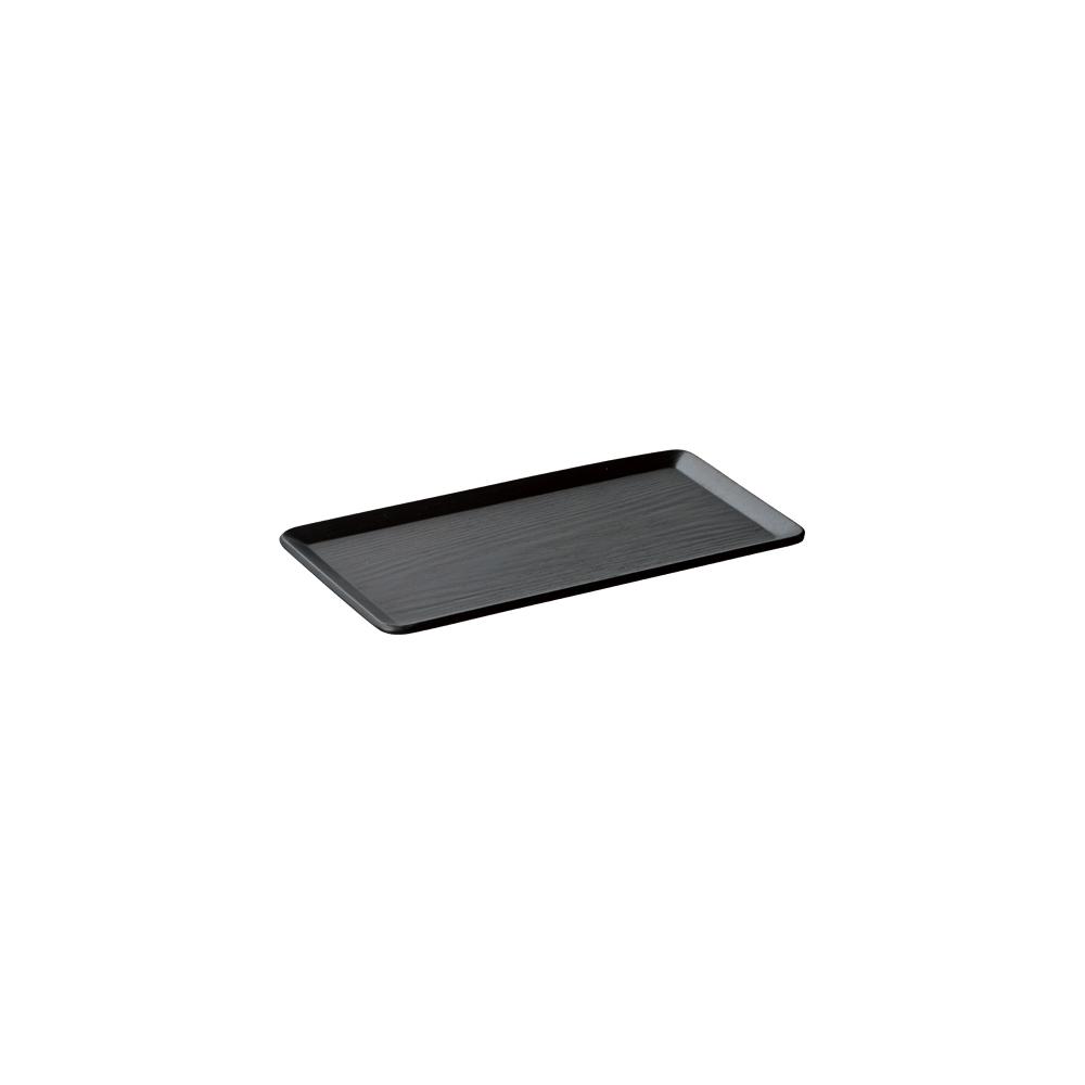 KINTO Synthetic Lacquerware Placemat, Synthetic Lacquerware Placemat In Willow Black, Hand wash only, not dishwasher safe, Made in China, 22 x 12 x 1 cm and 90 g, Willow Black