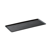 KINTO Synthetic Lacquerware Placemat, Synthetic Lacquerware Placemat In Willow Black, Hand wash only, not dishwasher safe, Made in China, 36.5 x 14.5 x 1 cm and 180 g, Willow Black