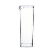 KINTO OVA Water Carafe, Clear 1 L Resin Carafe That Is Light and Dishwasher Safe Placed on the Top Rack, Heat Resistant to 90 Degrees C, Not for Boiling Water, Microwave or Citrus Drinks, Made in China, 8.7 x 8.7 x 24.1 cm and 310 g, Clear