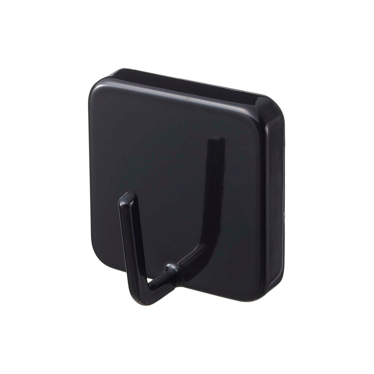 Yamazaki Tower Magnetic Hook, Hook That Sticks to a Refrigerator Side or Steel Kitchen Panel by Strong Magnet, Holds 500 g, 4.8 x 3.3 x 4.8 cm and 40 g, White or Black
