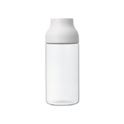 KINTO CAPSULE Heat-Resistant Glass Carafe, CAPSULE Heat-Resistant Glass Carafe In White Holding 700 mL, Microwave and dishwasher safe, Made in China, 8.5 x 8.5 x 21 cm and 380 g, White