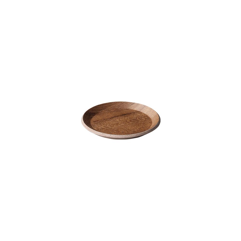 KINTO CAST Synthetic Lacquerware Coaster, CAST Synthetic Lacquerware Coaster In Teak, Hand wash only, not dishwasher safe, Made in China, 10 x 10 x 1 cm and 25 g, Teak