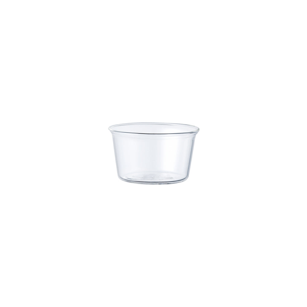 KINTO CAST Heat-Resistant Glass Bowl, CAST Heat-Resistant Glass Bowl In Clear Holding 180 mL, Microwave and dishwasher safe, Made in China, 9 x 9 x 5 cm and 75 g, Clear