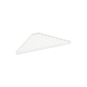 Yamazaki Tower Sink Corner Rack, Slim Steel Rack That Lays Across a Sink Corner as a Draining Spot for Sponges, Bottles and Cups, Water Runs Straight Into the Sink, Holds 2 kg, 30 x 15 x 0.8 cm and 320 g, White