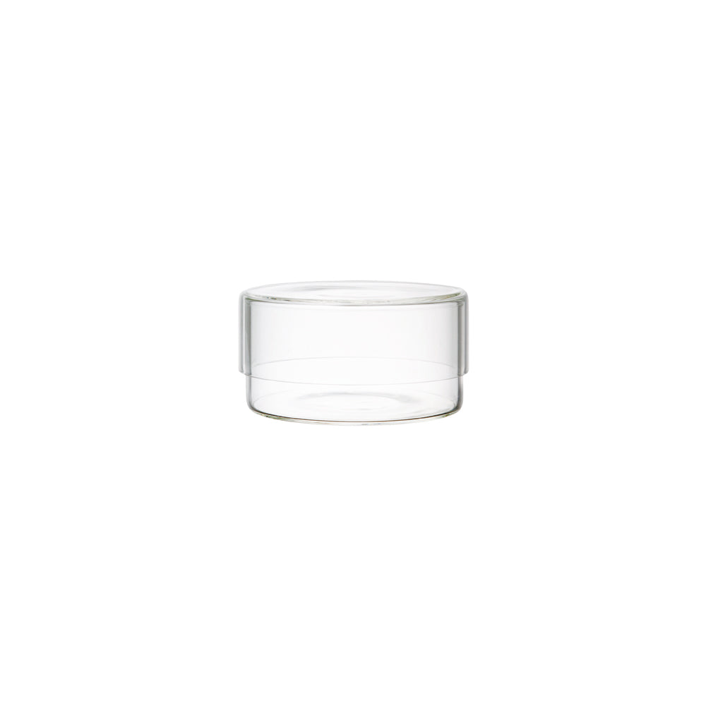 KINTO SCHALE Heat-Resistant Glass Glass Case, SCHALE Heat-Resistant Glass Glass Case In Clear Holding 300 mL, Microwave and dishwasher safe, Made in China, 10 x 10 x 5.5 cm and 180 g, Clear