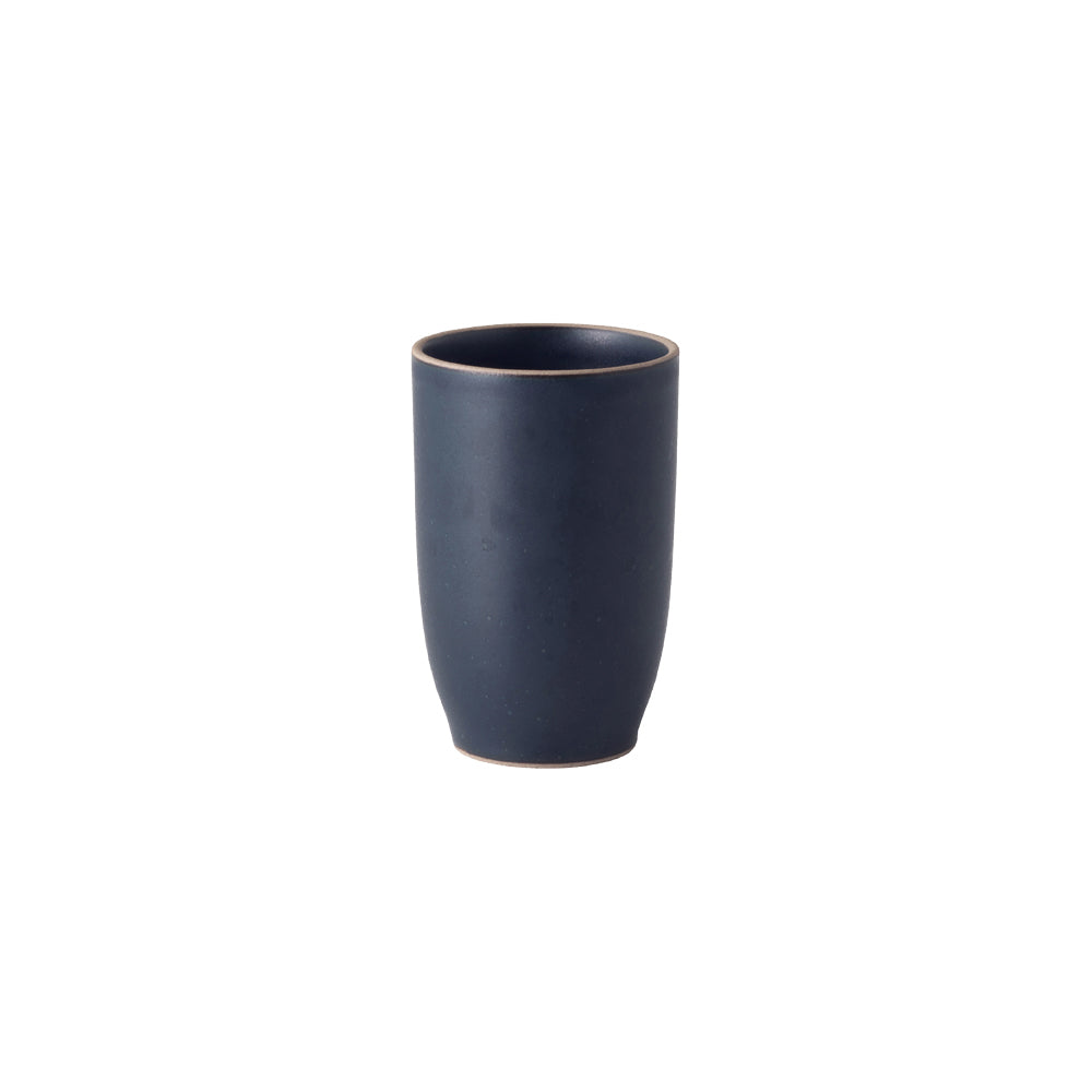 KINTO NORI Porcelain Tumbler 75 mm, NORI Porcelain Tumbler 75 mm in Pink, Blue Grey or Black Holding 350 mL, Microwave and dishwasher safe, Made in Japan, 7.5 x 7.5 x 11.5 cm and 230 g, Pink or Blue Grey or Black