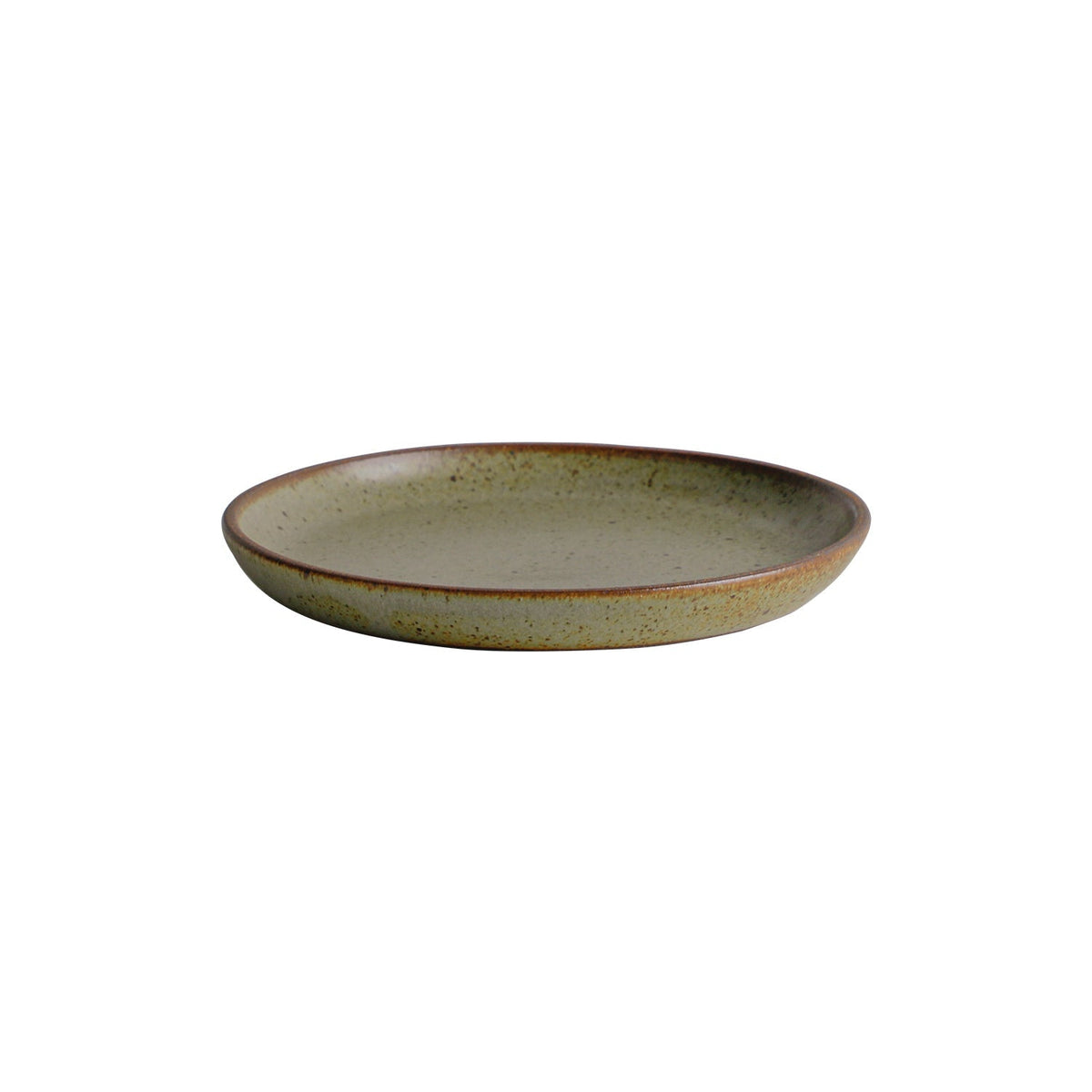 KINTO TERRA Earthenware Plate 180 mm, TERRA Earthenware Plate 180 mm in Beige or Black, Microwave, oven-safe up to 300 degrees c and dishwasher safe, Made in Japan, 18 x 18 x 2 cm and 320 g, Beige or Black