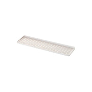 Yamazaki Tower Slim Glass and Mug Stand, Long Slim Tray for Draining 5 to 6 Glasses or Mugs Upside Down After a Quick Wash, Removable Tray Is Easy to Clean, 40 cm Long, Heat Safe to 90 C, 40 x 10.5 x 2 cm and 180 g, White