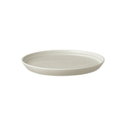 KINTO FOG Porcelain Plate 200 mm, FOG Porcelain Plate 200 mm in Ash White or Dark Grey, Microwave and dishwasher safe, Made in Japan, 20 x 20 x 2 cm and 420 g, Ash White or Dark Grey