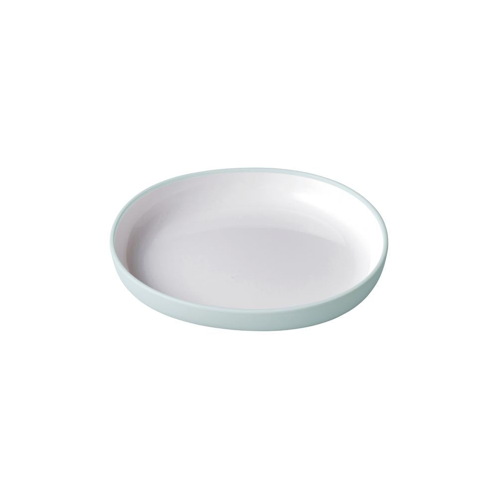 KINTO BONBO Polypropylene Plate 170 mm, BONBO Polypropylene Plate 170 mm in 4 Colours, Microwave and dishwasher safe, Made in China, 17 x 16 x 2.6 cm and 100 g, Ivory or Light Blue Grey or Earth Yellow or Earth Orange