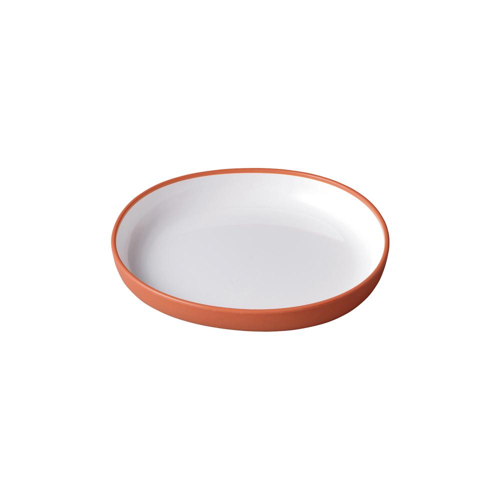 KINTO BONBO Polypropylene Plate 170 mm, BONBO Polypropylene Plate 170 mm in 4 Colours, Microwave and dishwasher safe, Made in China, 17 x 16 x 2.6 cm and 100 g, Ivory or Light Blue Grey or Earth Yellow or Earth Orange