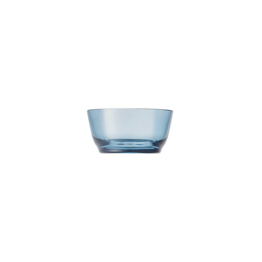 KINTO HIBI Soda Glass Bowl 100 mm, HIBI Soda Glass Bowl 100 mm in Clear, Blue, Green, Brown or Purple Holding 220 mL, Dishwasher safe, Made in China, 10 x 10 x 5 cm and 220 g, Clear or Blue or Green or Brown or Purple