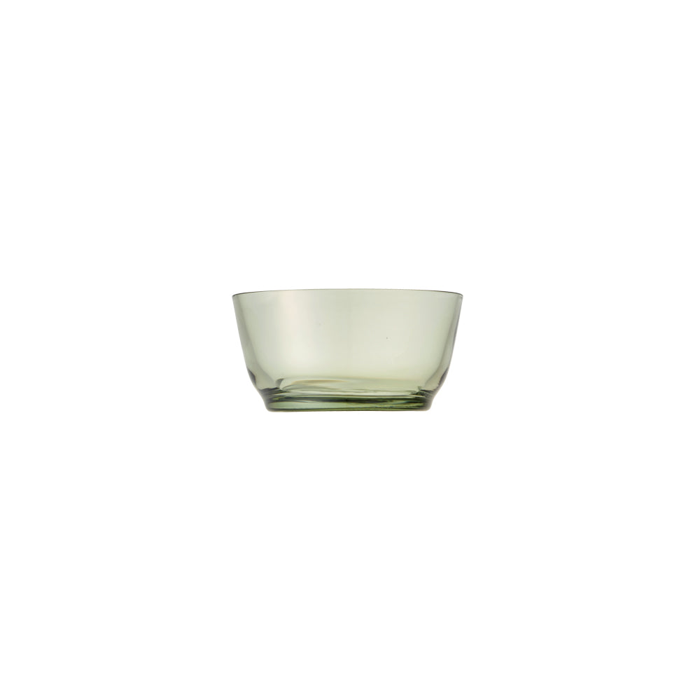 KINTO HIBI Soda Glass Bowl 100 mm, HIBI Soda Glass Bowl 100 mm in Clear, Blue, Green, Brown or Purple Holding 220 mL, Dishwasher safe, Made in China, 10 x 10 x 5 cm and 220 g, Clear or Blue or Green or Brown or Purple