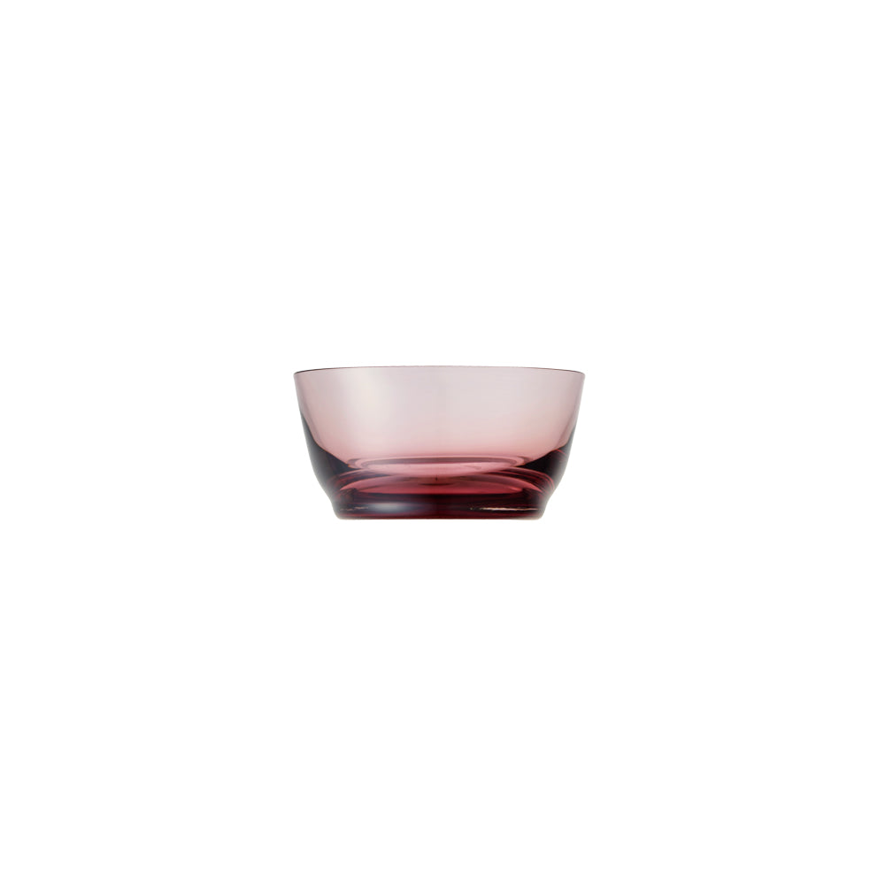 KINTO HIBI Soda Glass Bowl 100 mm, HIBI Soda Glass Bowl 100 mm in Clear, Blue, Green, Brown or Purple Holding 220 mL, Dishwasher safe, Made in China, 10 x 10 x 5 cm and 220 g, Clear or Blue or Green or Brown or Purple