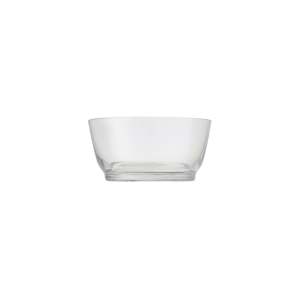 KINTO HIBI Soda Glass Bowl 125 mm, HIBI Soda Glass Bowl 125 mm in Clear, Blue, Green, Brown or Purple Holding 420 mL, Dishwasher safe, Made in China, 12.5 x 12.5 x 6 cm and 310 g, Clear or Blue or Green or Brown or Purple