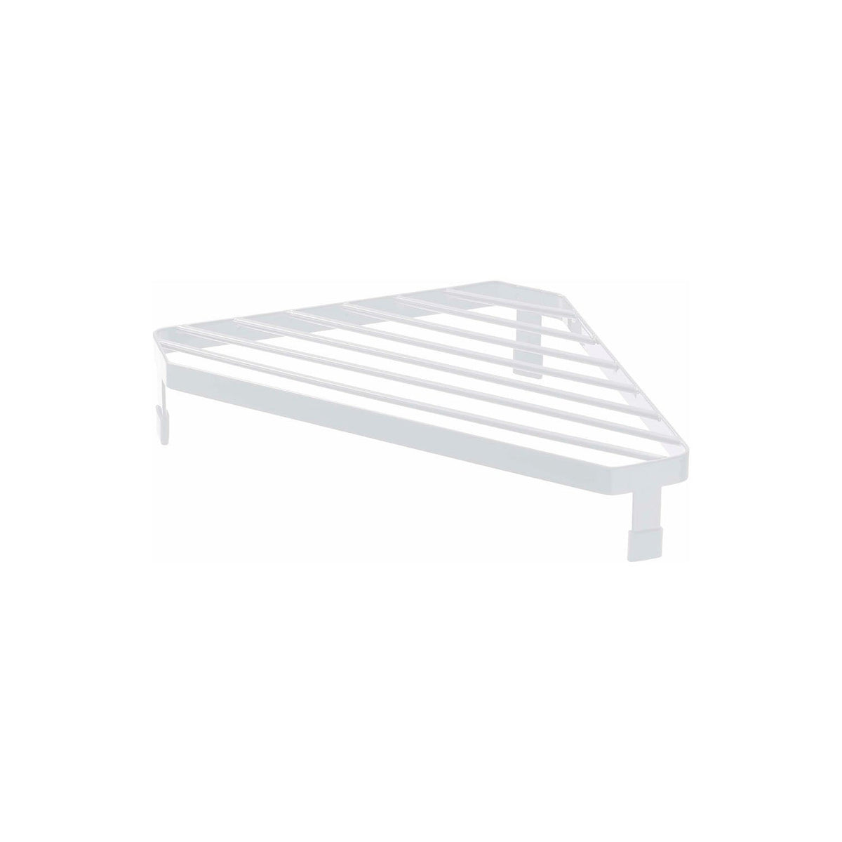 Yamazaki Tower Stove Corner Rack, Steel Rack That Turns the Corner of a Stove Into a Resting Spot for Pots and Frying Pans, Silicone Caps Protect the Surface and Stop Sliding, Holds 5 kg, Heat Safe to 200 C, 22 x 22 x 5 cm and 365 g, White or Black