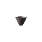 KINTO Black Porcelain Coffee Dripper for 2 Cups, Black Porcelain Coffee Dripper for 2 Cups, Glazed Ceramic That Is Dishwasher Safe, Each Piece Has a Slightly Different Finish, Made in Japan, 10 x 10 x 7 cm and 150 g, Black