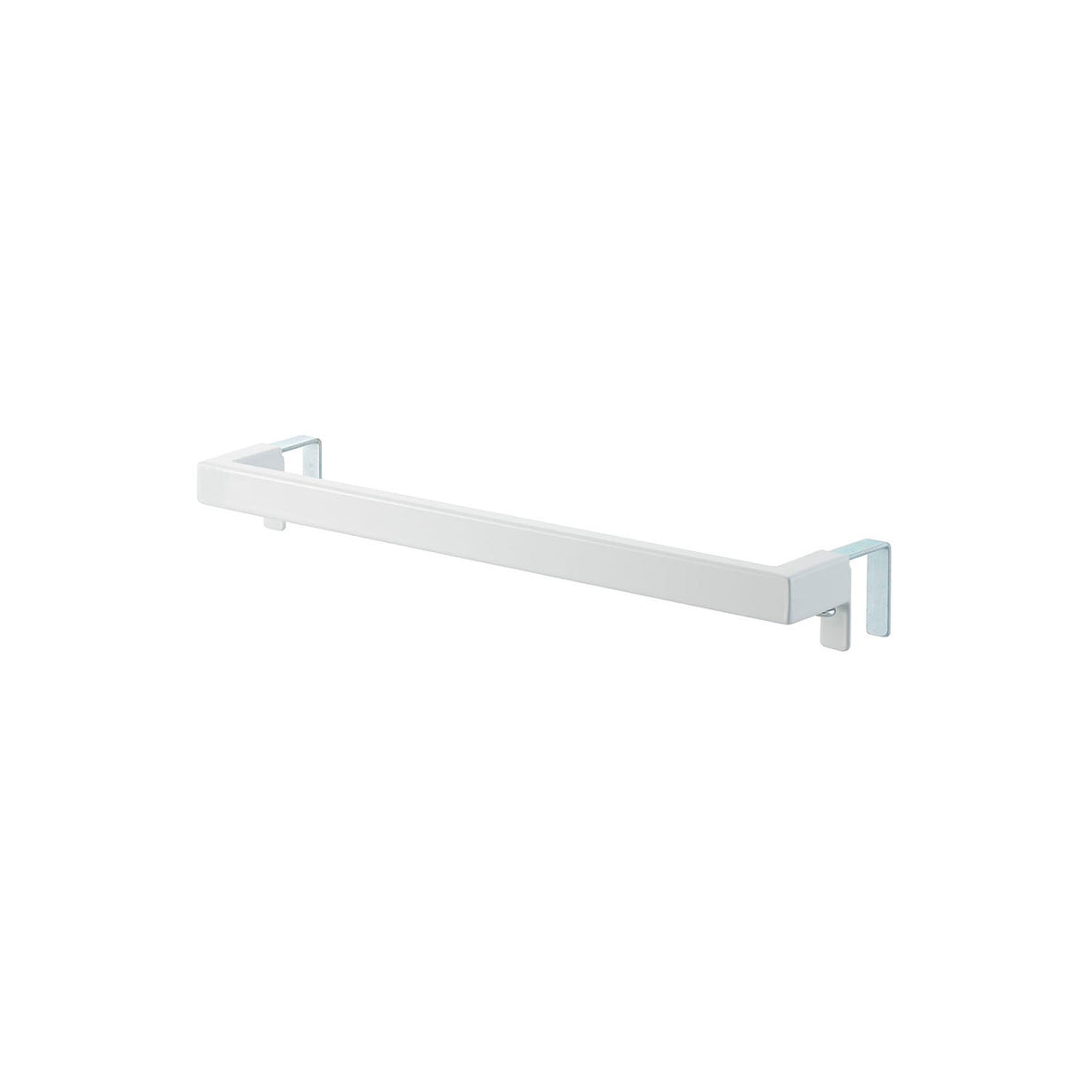 Yamazaki Tower Kitchen Towel Hanger Bar Wide, Wide 33 cm Bar That Clamps to a Kitchen or Washroom Cabinet Door 1.4 to 2.5 cm Thick for Two or More Towels, Width Adjusts to Stop Rattling, Holds 1 kg, 33 x 6 to 7 x 4 cm and 215 g, White or Black