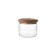 KINTO BAUM NEU Heat-Resistant Glass Canister, BAUM NEU Heat-Resistant Glass Canister In Clear Holding 450 mL, Microwave and dishwasher safe, Made in China, 11 x 11 x 9.5 cm and 270 g, Clear