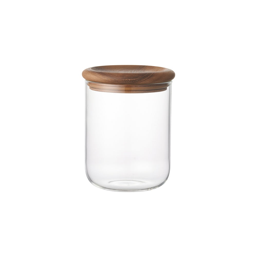 KINTO BAUM NEU Clear Heat-Resistant Glass Canister 110x110 800 mL, BAUM NEU Clear Heat-Resistant Glass Canister 110x110 800 mL In Clear Holding 800 mL, Microwave and dishwasher safe, Made in China, 11 x 11 x 14 cm and 320 g, Clear