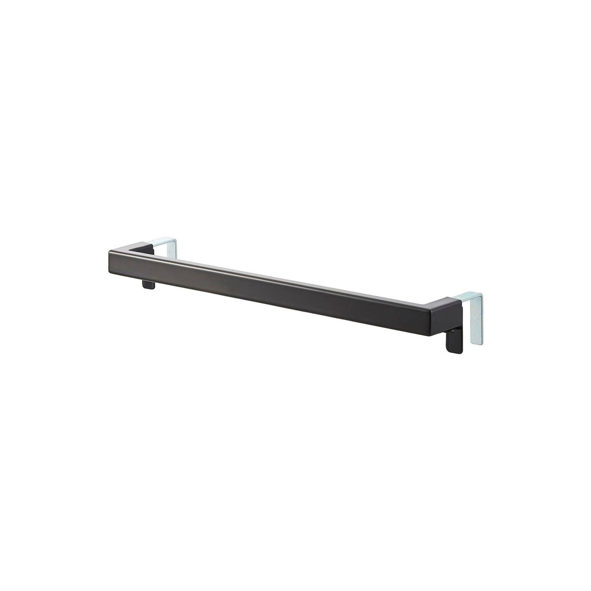 Yamazaki Tower Kitchen Towel Hanger Bar Wide, Wide 33 cm Bar That Clamps to a Kitchen or Washroom Cabinet Door 1.4 to 2.5 cm Thick for Two or More Towels, Width Adjusts to Stop Rattling, Holds 1 kg, 33 x 6 to 7 x 4 cm and 215 g, White or Black