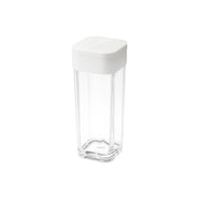 Yamazaki Tower Spice Bottle 50 mL, 50 mL Spice Bottle With a One-Hand Sliding Lid and Two Shaker Holes You Choose by Sliding Direction, Index Sticker Included, Heat Safe to 80 C, 3.7 x 3.7 x 9.5 cm and 52 g, White or Black