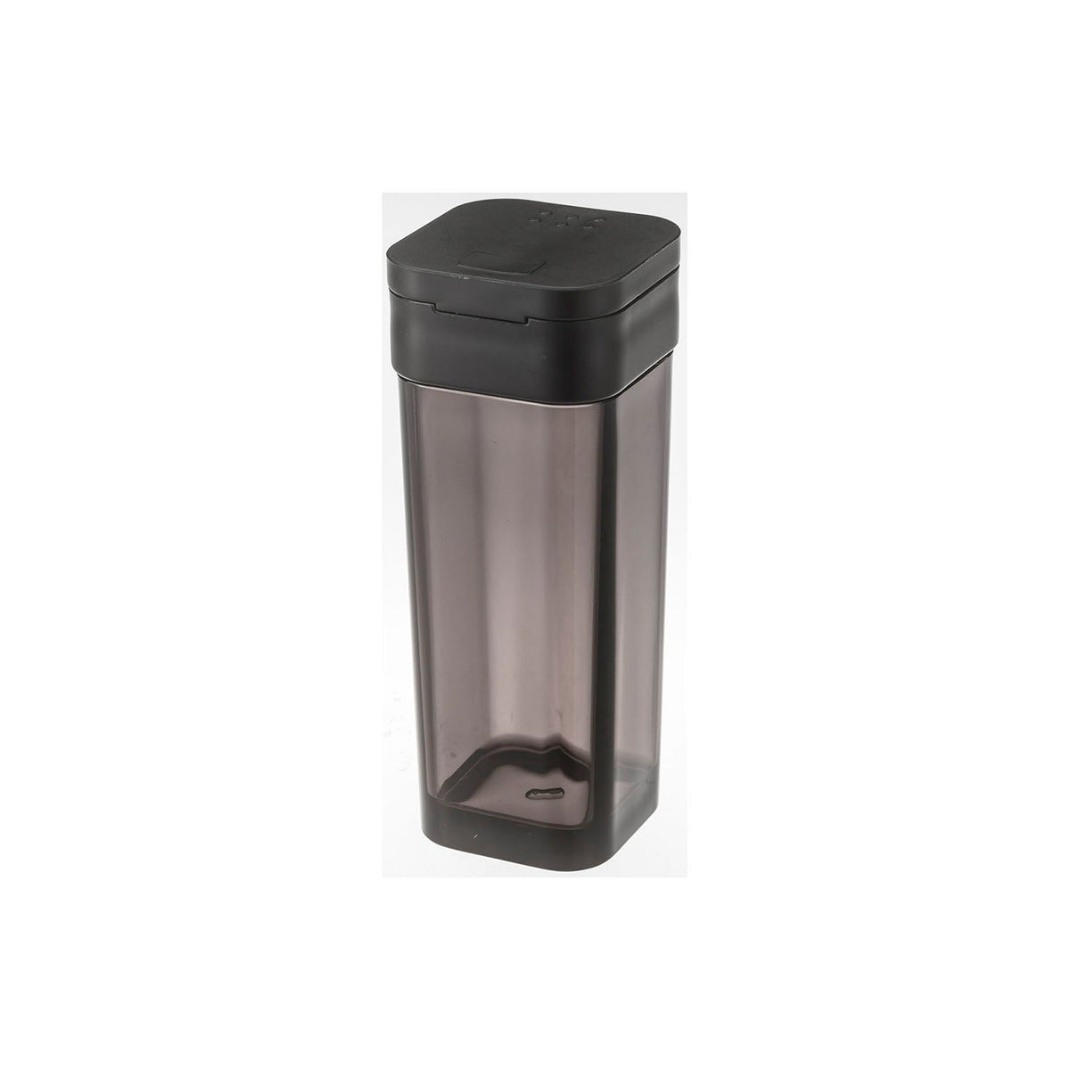 Yamazaki Tower Spice Bottle 50 mL, 50 mL Spice Bottle With a One-Hand Sliding Lid and Two Shaker Holes You Choose by Sliding Direction, Index Sticker Included, Heat Safe to 80 C, 3.7 x 3.7 x 9.5 cm and 52 g, White or Black