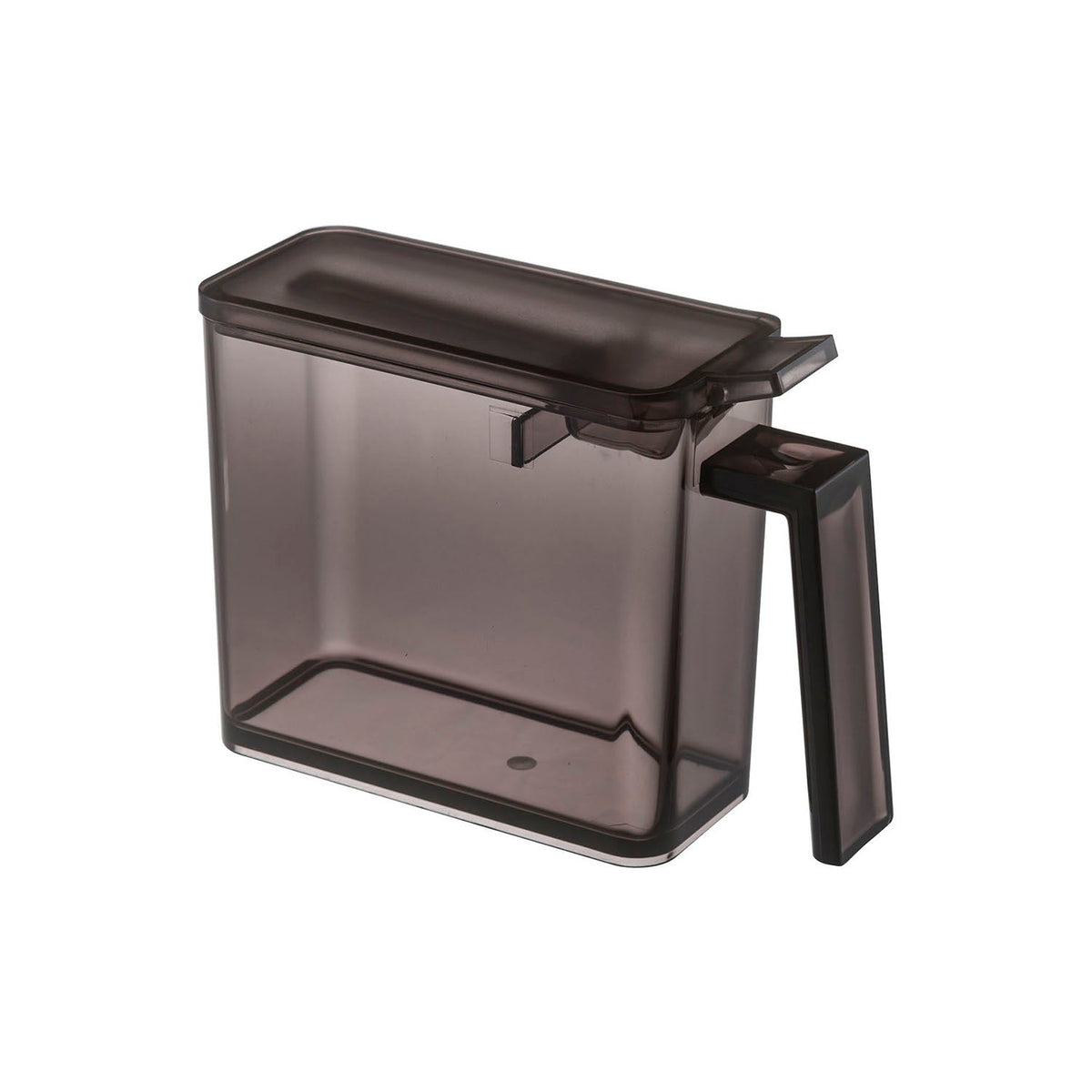 Yamazaki Tower Seasoning Stocker S 350 mL, Slim Square 350 mL Seasoning Stocker That Sits Neatly, Opens With One Hand and Levels a 5 mL Teaspoon, Sorting Sticker Included, Heat Safe to 80 C, 5.5 x 15 x 11 cm and 155 g, White or Black