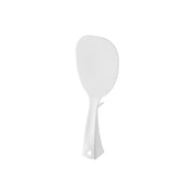 Yamazaki Tower Standing Rice Paddle, Rice Paddle That Stands Up Stable and Lifts Its Tip Off the Counter When Laid Down, Embossed Face, Dishwasher Safe, Heat Safe to 160 C, 8 x 3.5 x 20 cm and 40 g, White or Black