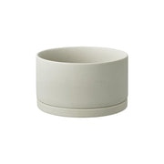 KINTO 191_ Plant Pot 170 x 100 mm, 191_ Plant Pot 170 x 100 mm in Earth Grey or Dark Grey, Glazed Earthenware With Drainage Hole, Wipe Dry and Use Indoors, Made in China, 17 x 17 x 10 cm and 1100 g, Earth Grey or Dark Grey