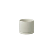 KINTO 191_ Plant Pot 85 x 80 mm, 191_ Plant Pot 85 x 80 mm in Earth Grey or Dark Grey, Glazed Earthenware With Drainage Hole, Wipe Dry and Use Indoors, Made in China, 8.5 x 8.5 x 8 cm and 280 g, Earth Grey or Dark Grey