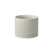 KINTO 191_ Plant Pot 135 x 115 mm, 191_ Plant Pot 135 x 115 mm in Earth Grey or Dark Grey, Glazed Earthenware With Drainage Hole, Wipe Dry and Use Indoors, Made in China, 13.5 x 13.5 x 11.5 cm and 850 g, Earth Grey or Dark Grey