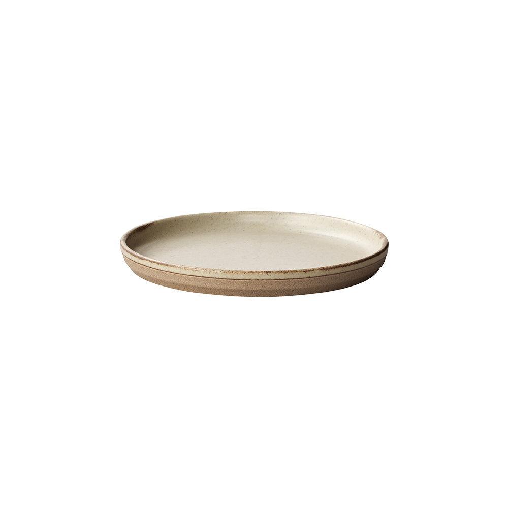KINTO CLK-151 Porcelain Plate 160 mm, CLK-151 Porcelain Plate 160 mm in White, Beige or Black, Microwave and dishwasher safe, Made in Japan, 16 x 16 x 1.7 cm and 250 g, White or Beige or Black