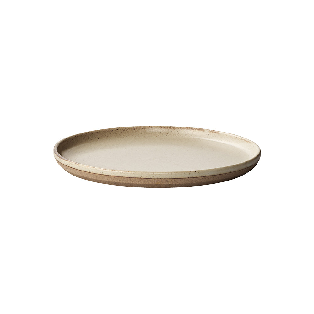 KINTO CLK-151 Porcelain Plate 200 mm, CLK-151 Porcelain Plate 200 mm in White, Beige or Black, Microwave and dishwasher safe, Made in Japan, 20 x 20 x 1.8 cm and 410 g, White or Beige or Black