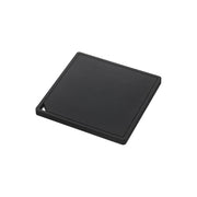 Yamazaki Tower Square Silicone Pot Rest, Thick Square Silicone Pot Rest for a Quick Place to Put a Hot Pot While Cooking, Takes Heavy Ceramic and Cast Iron Pots, Hangs on a Hook, Heat Safe to 200 C, 15 x 15 x 1 cm and 160 g, Black