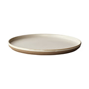 KINTO CLK-151 Porcelain Plate 250 mm, CLK-151 Porcelain Plate 250 mm in White, Beige or Black, Microwave and dishwasher safe, Made in Japan, 25 x 25 x 2 cm and 750 g, White or Beige or Black