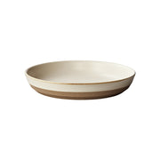 KINTO CLK-151 Porcelain Deep Plate 210 mm, CLK-151 Porcelain Deep Plate 210 mm in White, Beige or Black, Microwave and dishwasher safe, Made in Japan, 21 x 21 x 3.5 cm and 550 g, White or Beige or Black